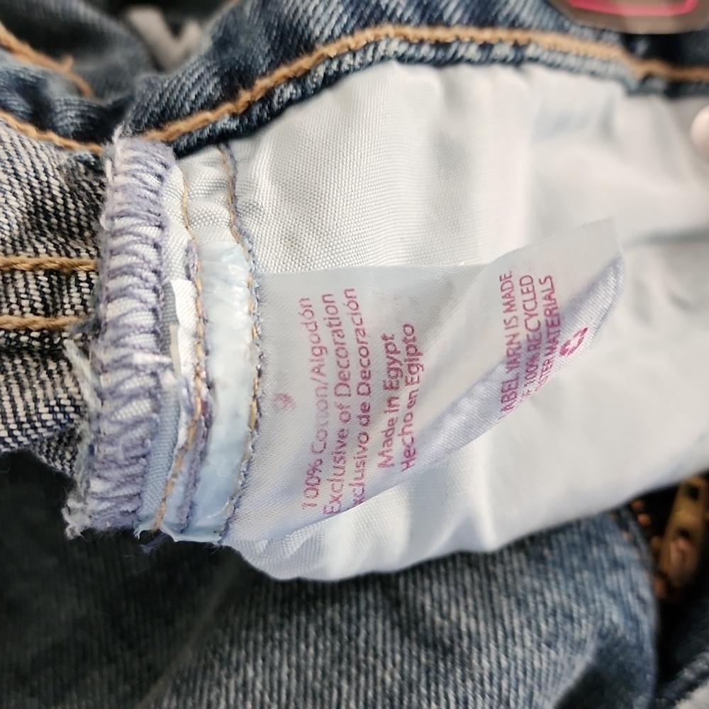 VINTAGE NO BOUNDARIES Y2K High Waisted Mom Jeans Juniors Size 9 29x27 Patches - Picture 11 of 15